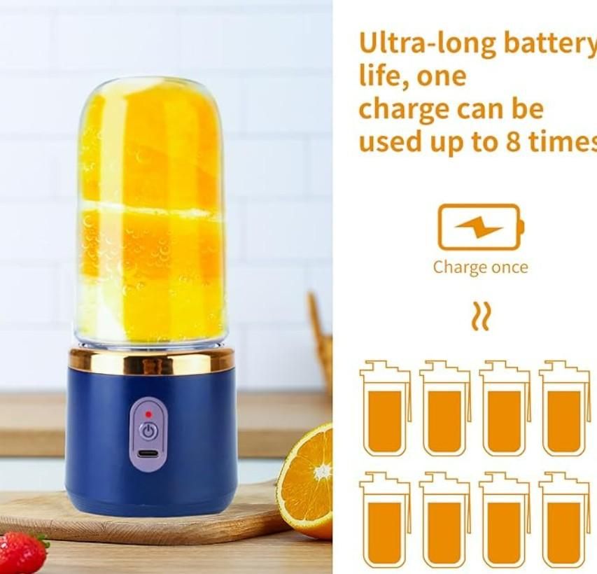 Portable Mini Juicer – USB Rechargeable Smoothie & Shake Maker