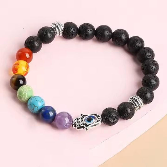 Natural 7 Chakra Stone Bracelet – Balance & Harmony