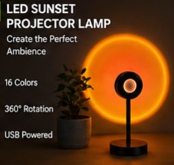SunsetGlow Projector Lamp