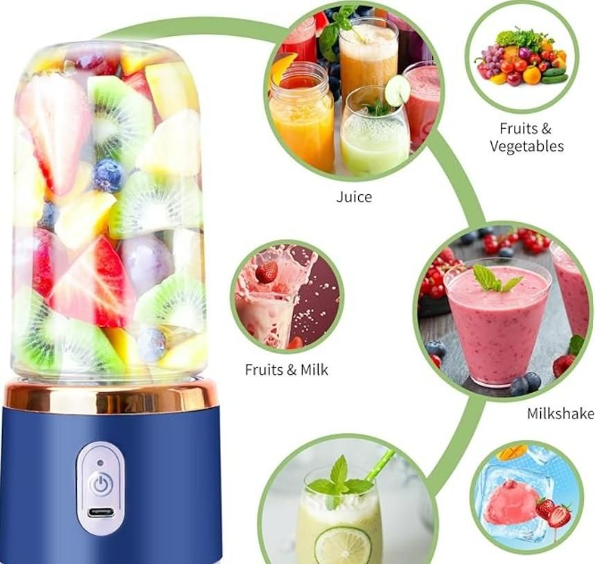 Portable Mini Juicer – USB Rechargeable Smoothie & Shake Maker