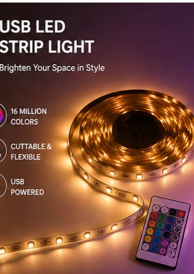 GlowFlex USB LED Strip